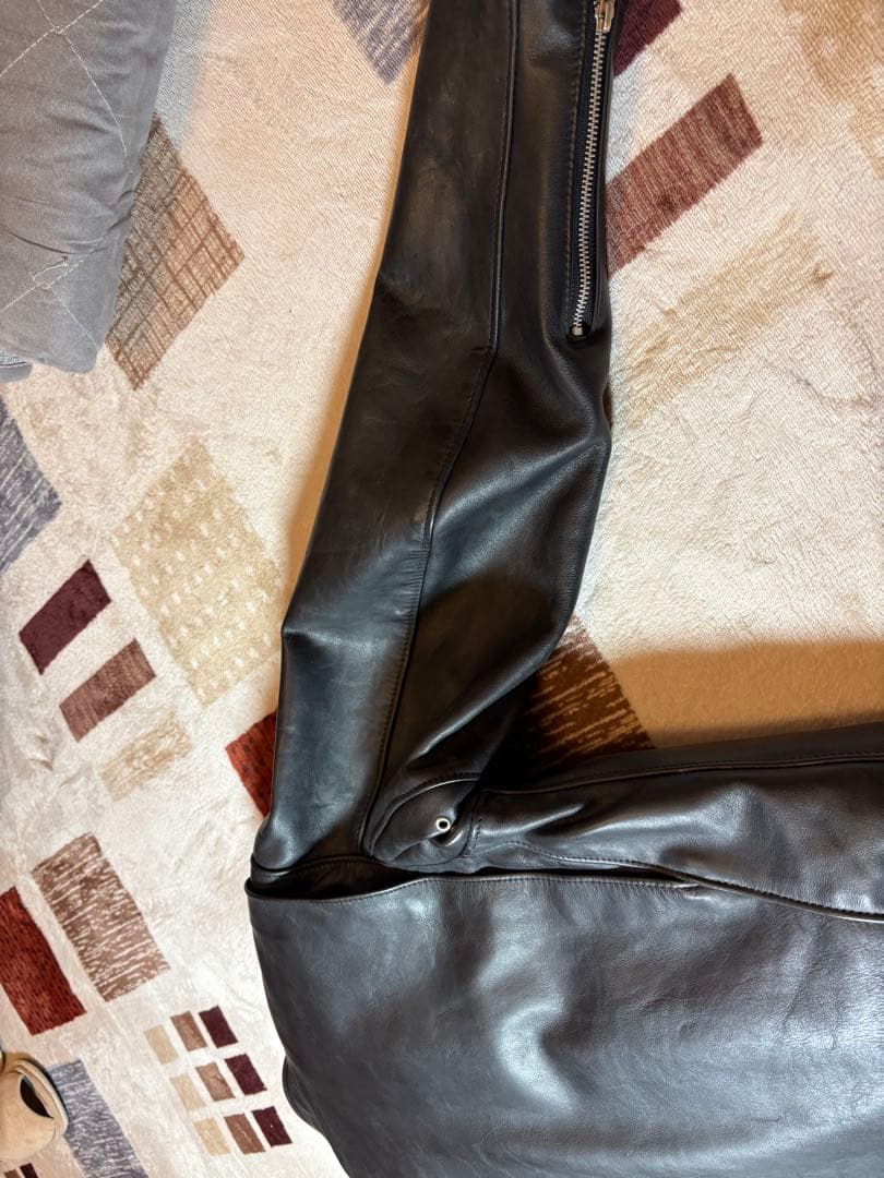 最終価格　　Schott 黒 シングルライダースジャケット　641