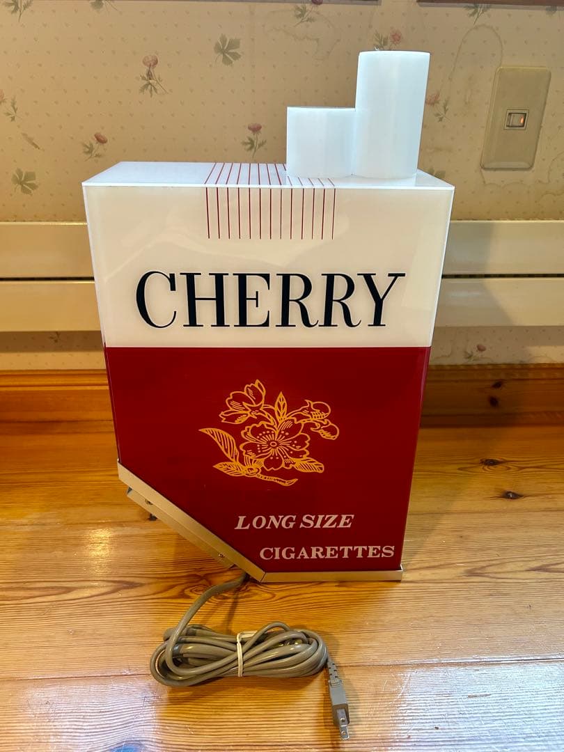 当時物 チェリー 電飾看板 CHERRY 煙草 昭和 レトロ アンティーク 昭和