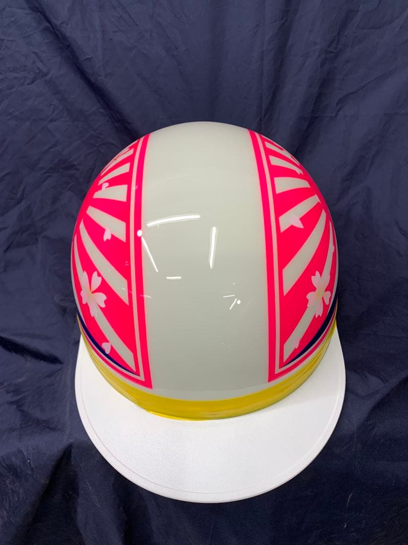 6 コルク半　鏡面仕上げ　蛍光ピンク 蓄光塗料　富士日章　桜　桜花