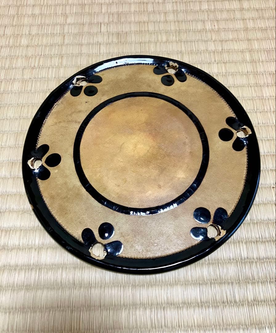 小鼓 「大極上々」小鼓皮 在銘 革仕服付き