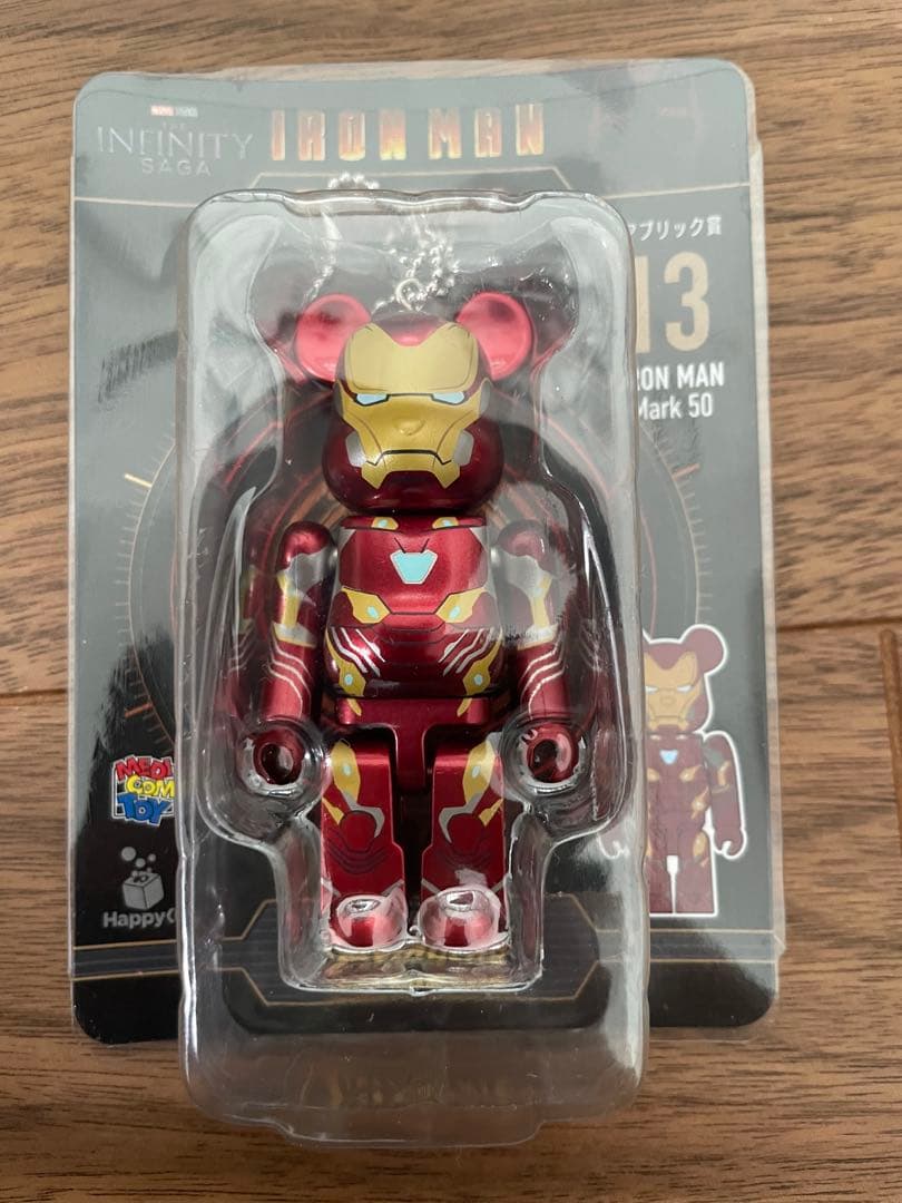 アイアンマン ベアブリック ペアボックス賞B ベアブリック賞6種　展示棚付き