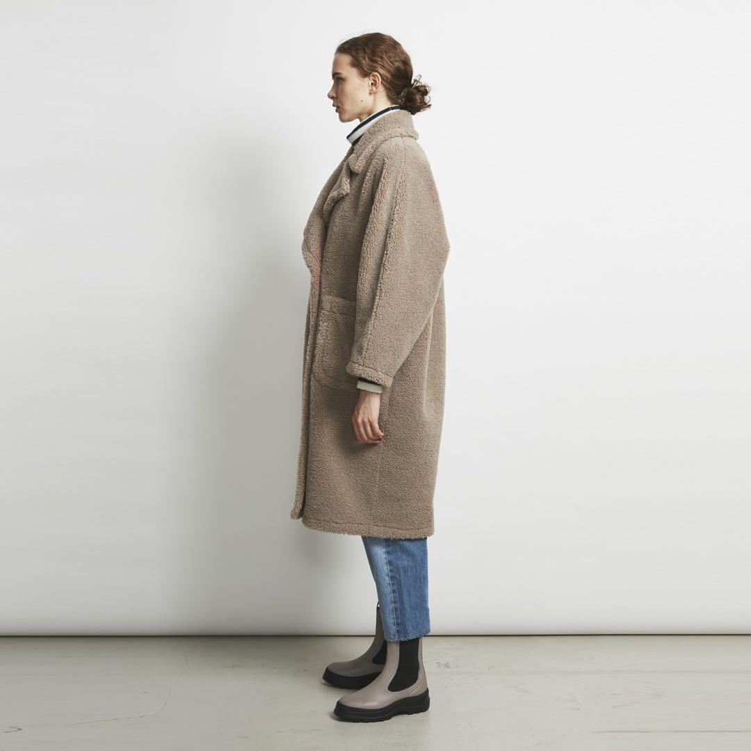 エリオポール HELIOPOLE ボアコート ベージュ 36