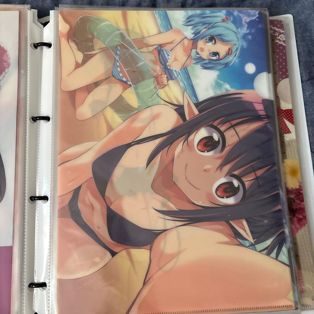 東方プロジェクト　にとり　射命丸　水着　美少女　クリアファイル　VY23