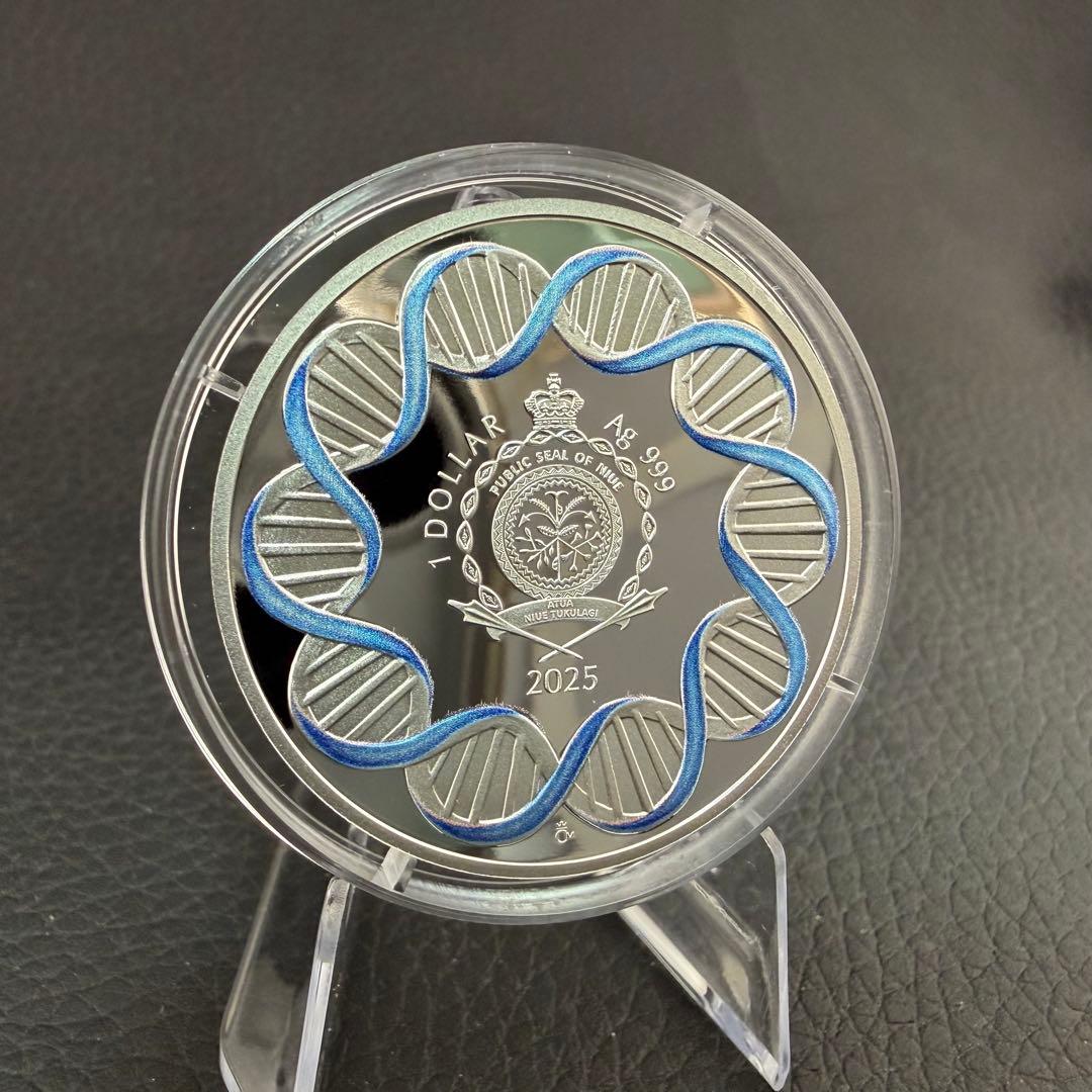 銀貨 プルーフ カラー 純銀 人体の仕組み 腎臓 1オンス 1oz COA