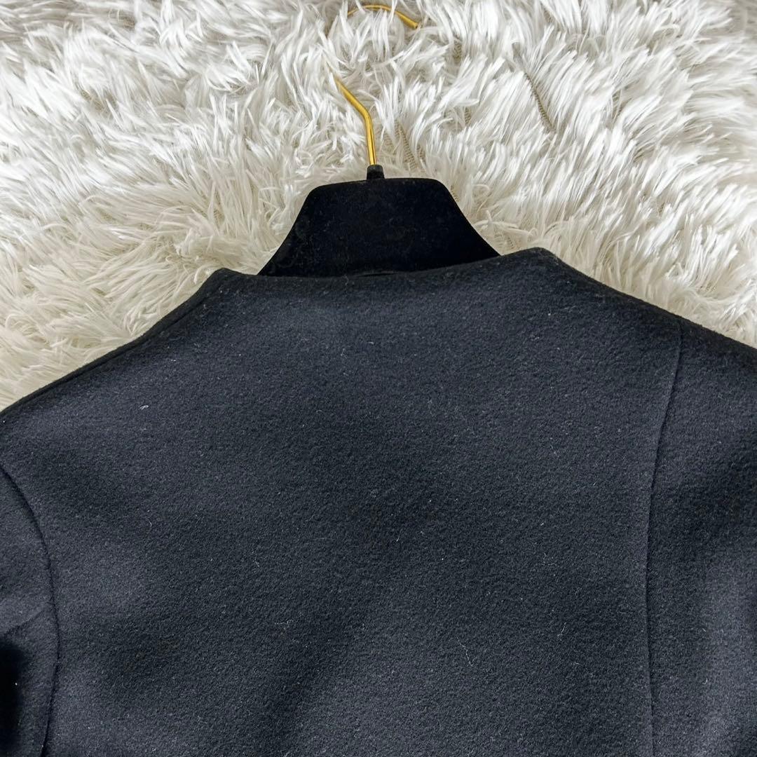 完売品✨UN3D. アンスリード アシンメトリー コート ノーカラー ブラック