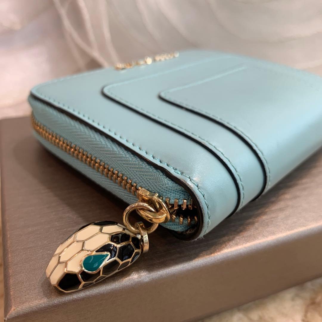 ☆美品☆BVLGARI セルペンティ フォーエバー パース ライトブルー系