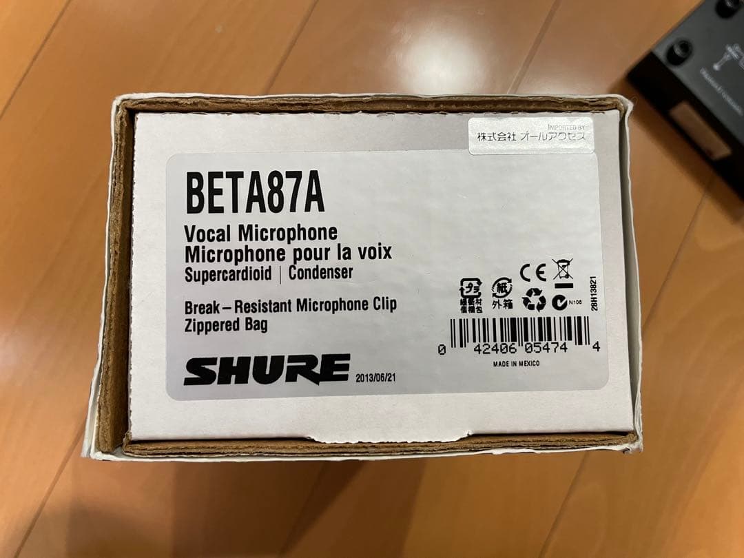 SHURE BETA 87A コンデンサー マイク