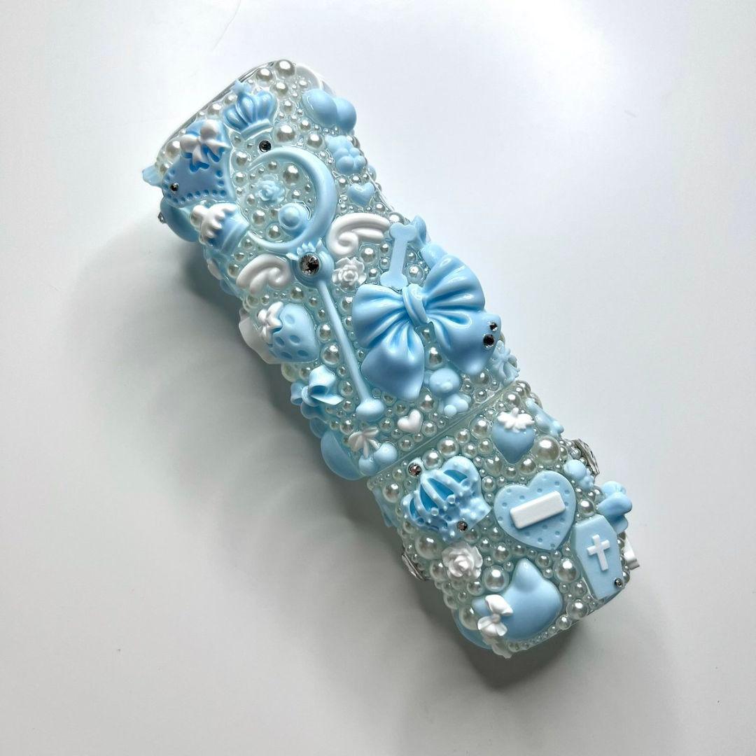 iQOS イルマワン デコケース 地雷系 量産型 姫ギャル 水色