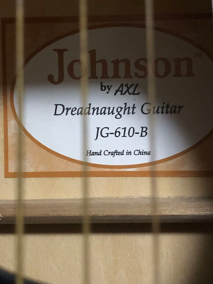 アコースティックギターJohnson 直筆サイン (JON BON JOVI)