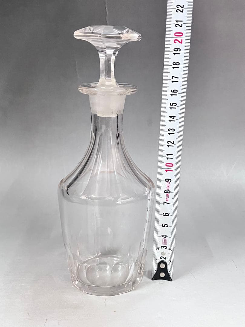 E620 明治ガラス　江戸切子ガラス　デキャンタ　江戸ガラス