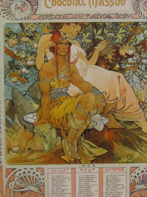 アルフォンス・ミュシャ、〈ショコラ・マッソン〉・〈ショコラ・メキシカン〉