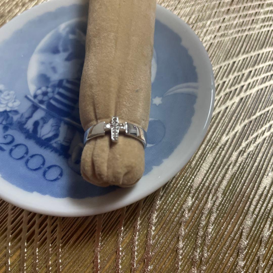 K14WGクロスモチーフ リング