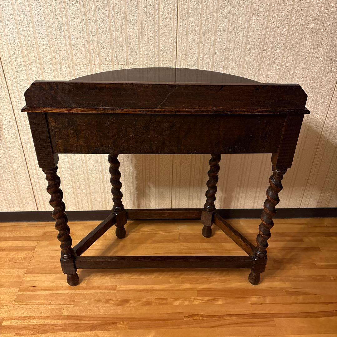 美品！イギリス アンティーク家具 コンソールテーブル花台ダークブラウン 英国製