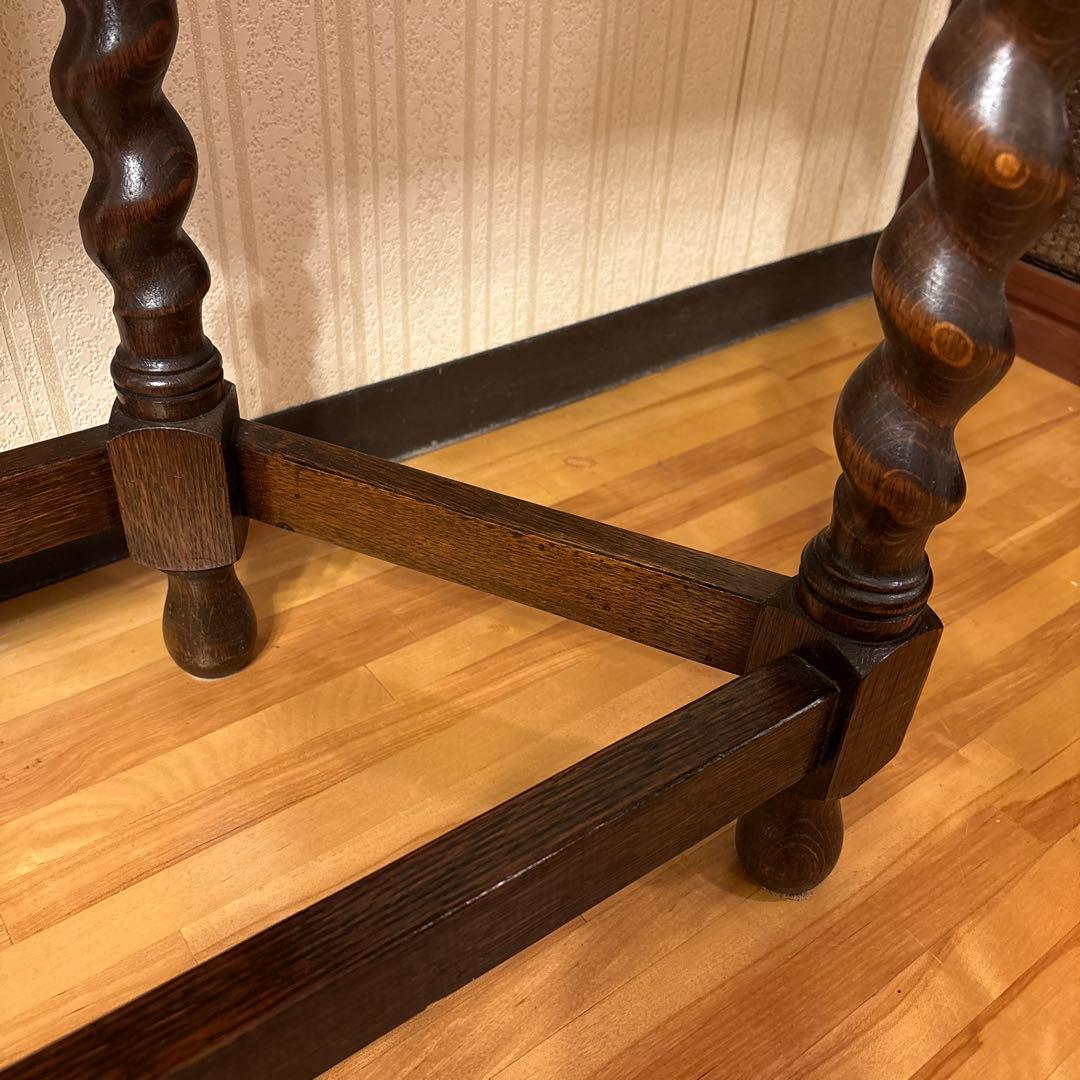 美品！イギリス アンティーク家具 コンソールテーブル花台ダークブラウン 英国製