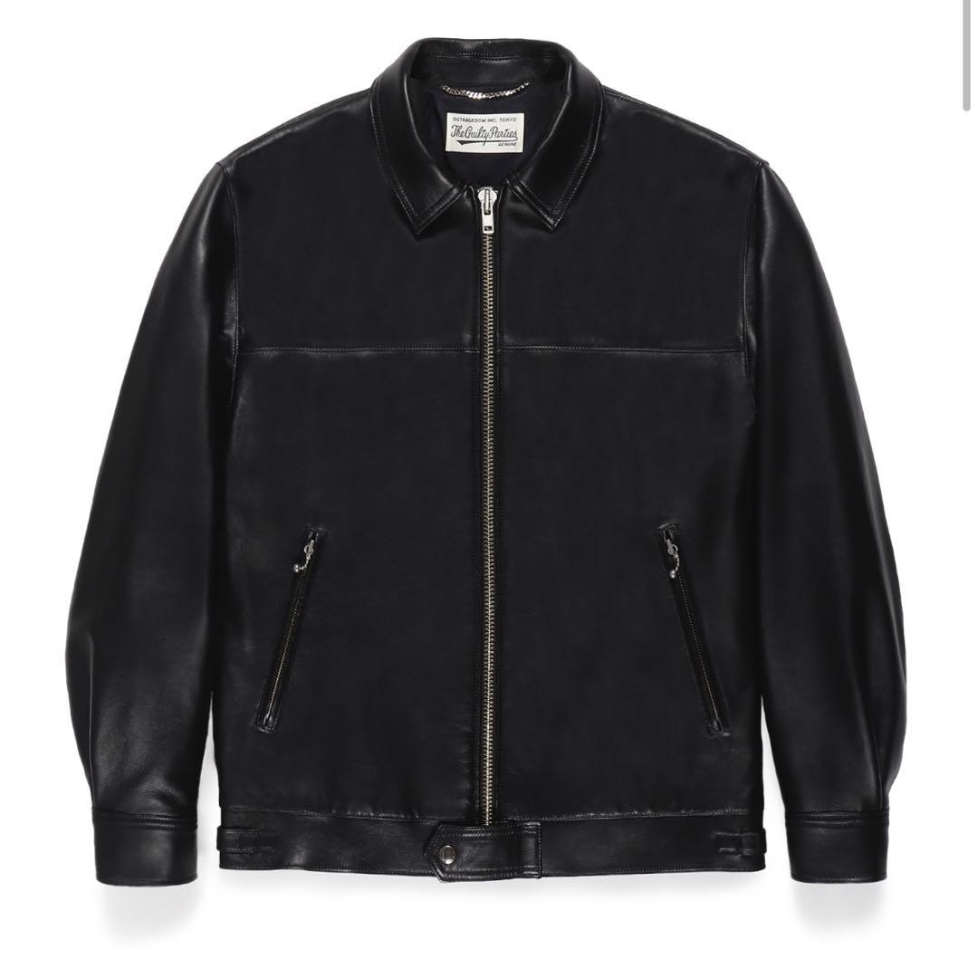 新品未使用　24SS 定価242000円　ワコマリア　レザーライダースジャケット