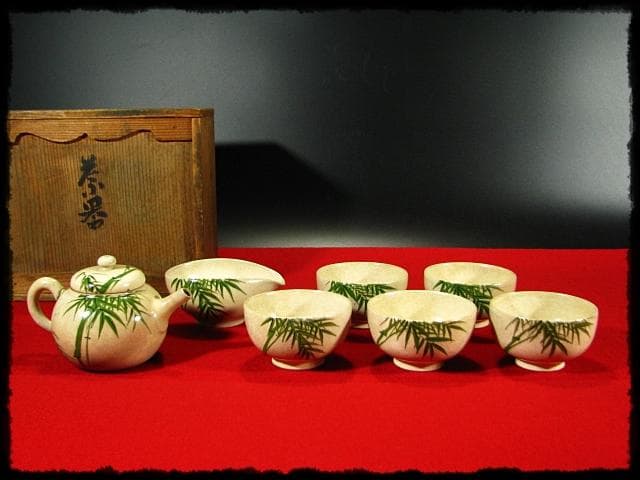 九谷 美山 茶器揃 茶器 c28