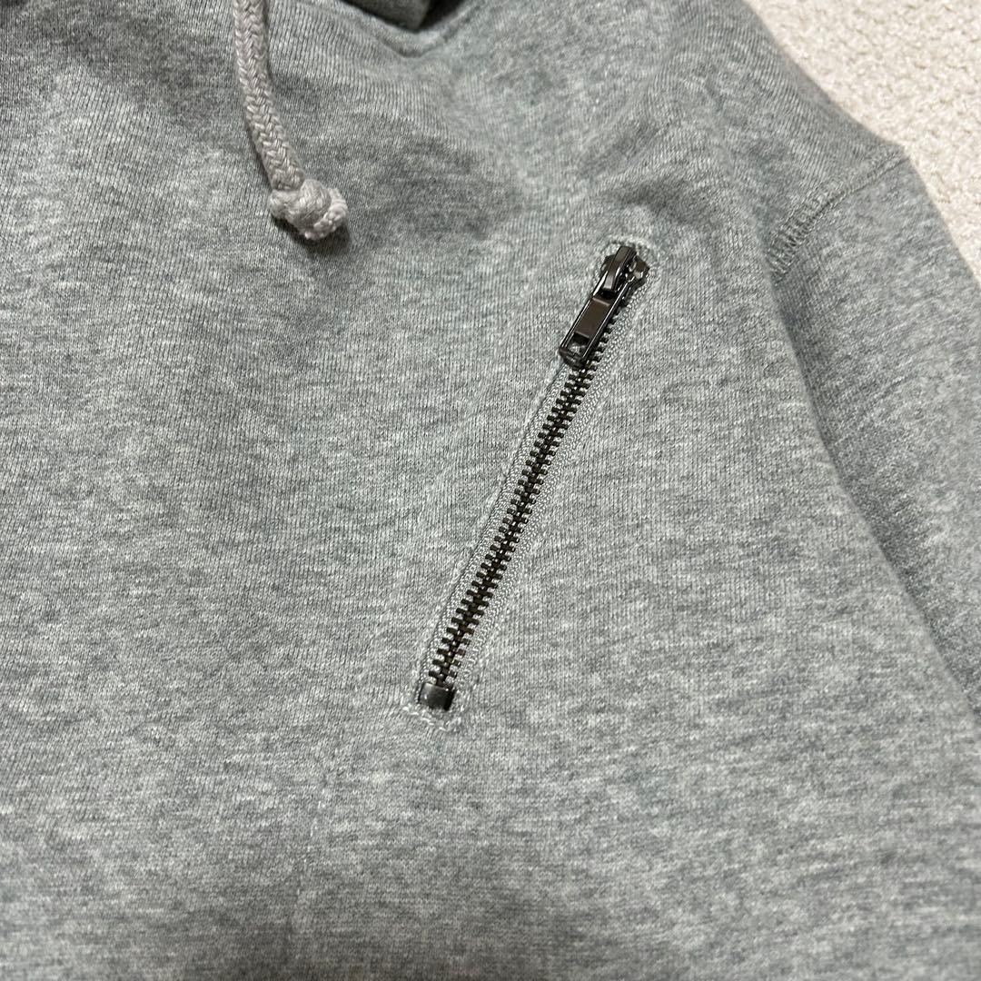 FINAL  スウェット ダブルライダース ジップパーカー グレー XS