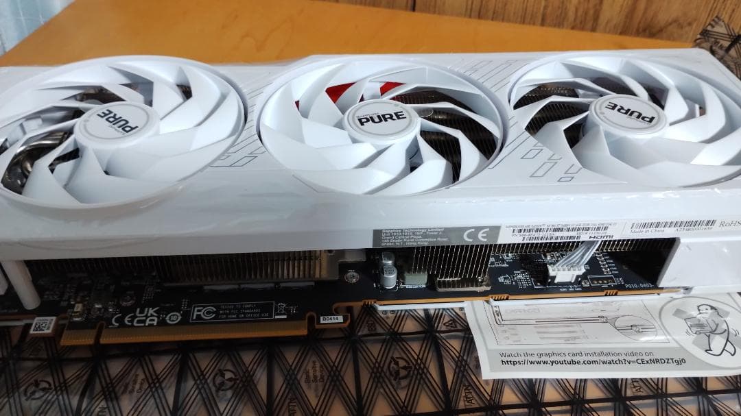 美品 SAPPHIRE PURE Radeon RX 7800 XT 購入証明付