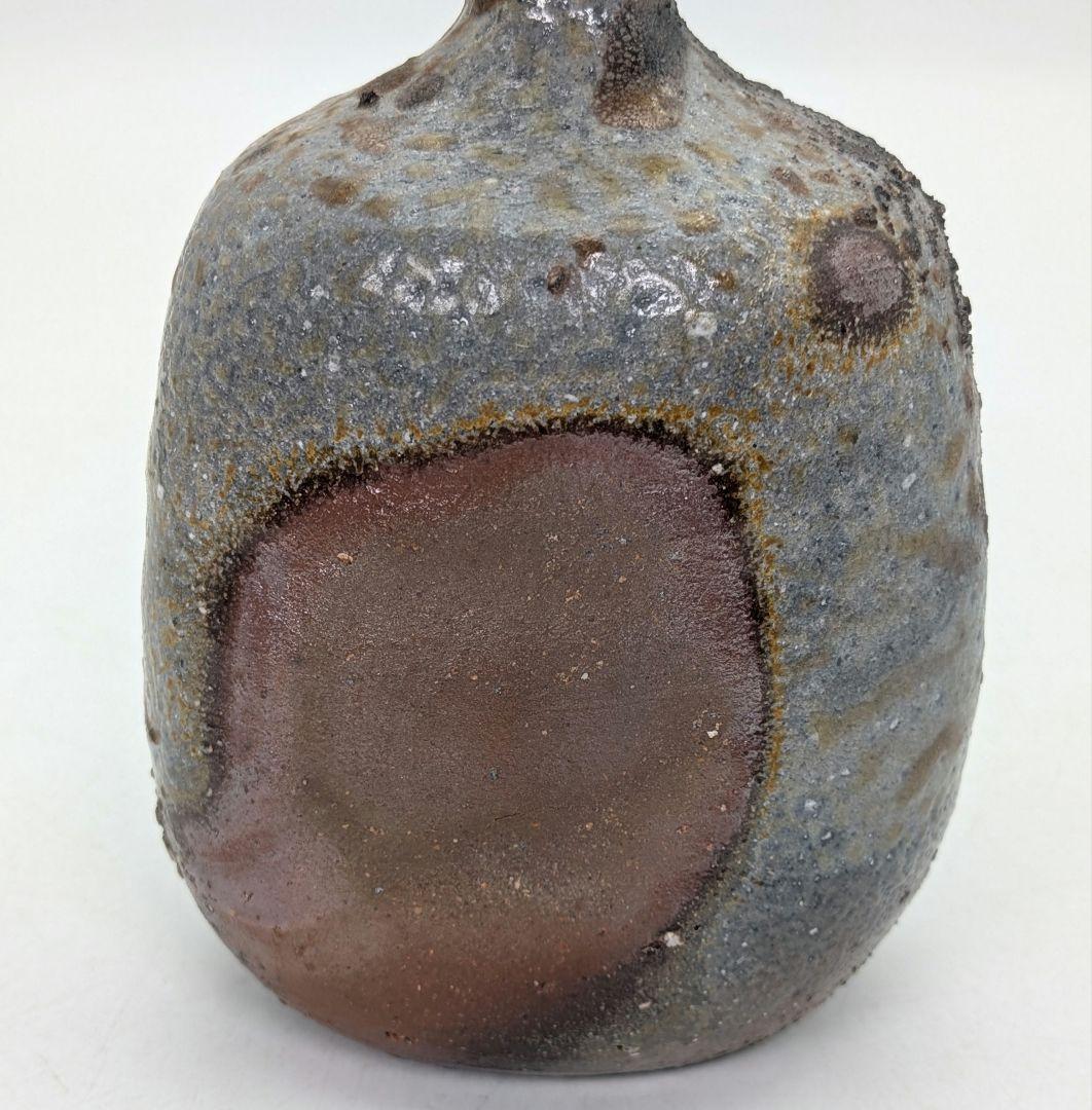 本山和泉 備前焼 窯変徳利 共箱栞 とっくり 酒器 食器 一輪挿し花入 花瓶