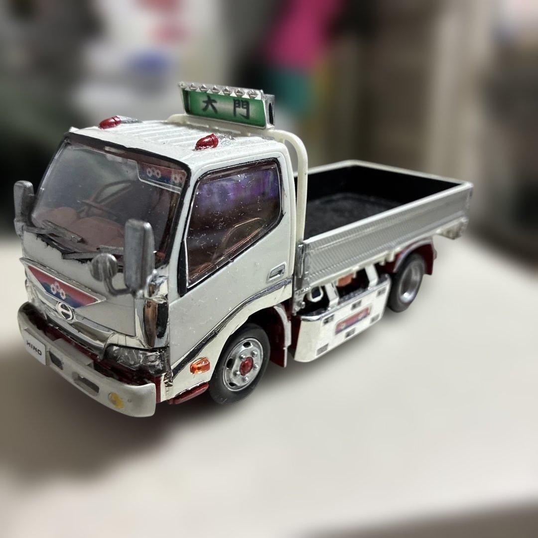 楽プラHINO トラック 1/32完成品2台素人作