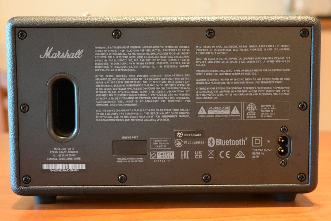 【美品】Marshall Acton III ワイヤレススピーカー 国内正規品