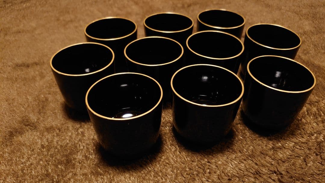 輪島塗　漆器　蕎麦猪口　湯呑み　猪口　向付 　蔵出し　１０客