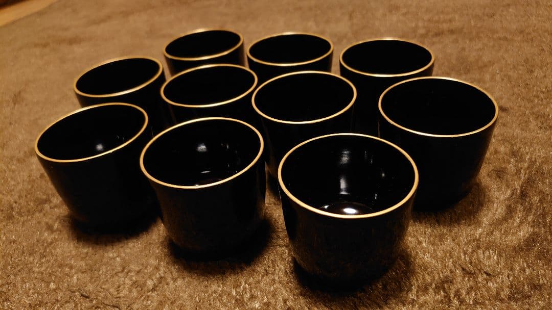 輪島塗　漆器　蕎麦猪口　湯呑み　猪口　向付 　蔵出し　１０客