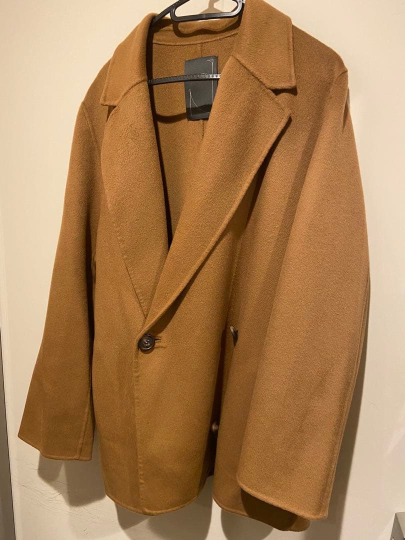 週末価格！noble Super160sチェスターミドルコート キャメル