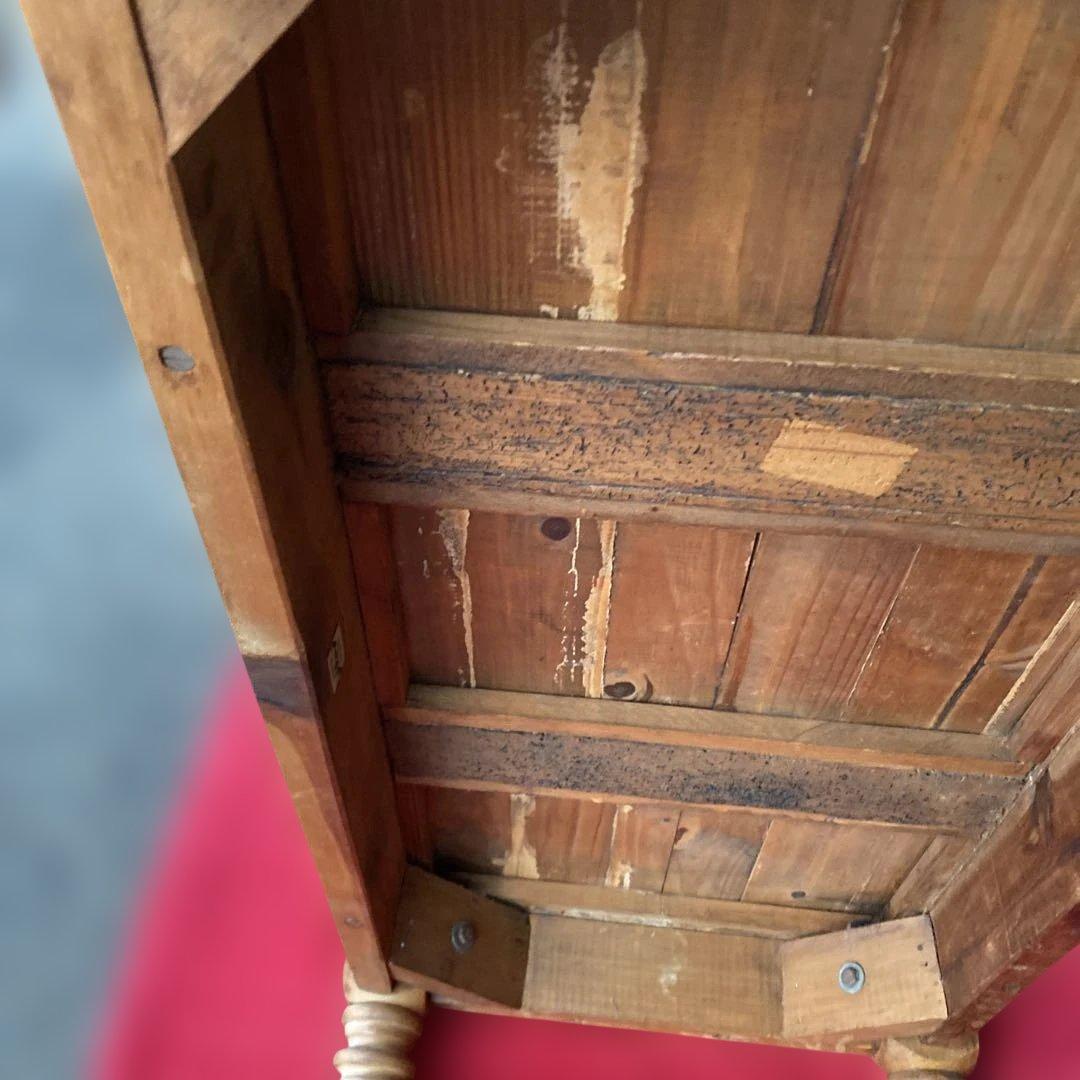 アンティーク　木製 小型　ナチュラルウッドの机