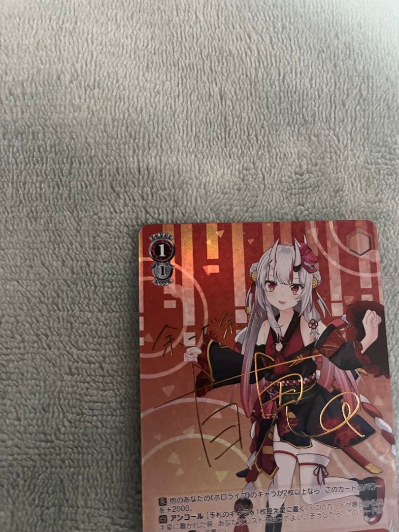 ヴァイスシュヴァルツ ホロライブ 百鬼あやめ 鷹嶺ルイ sp サイン おにかん