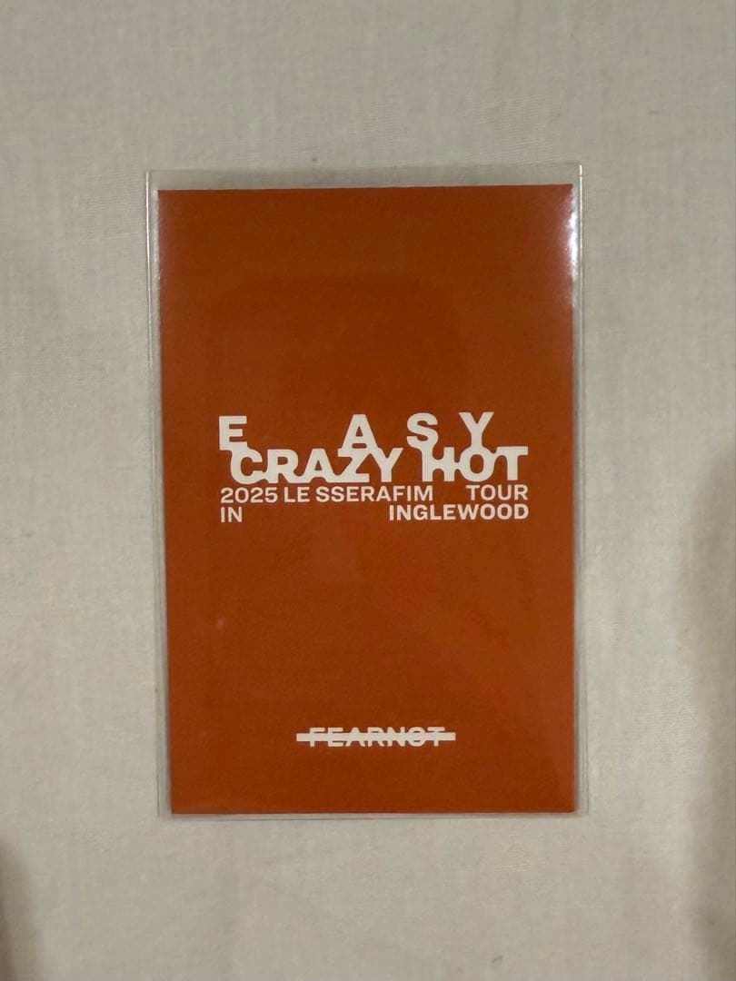 アメリカ限定‼️lesserafim ウンチェ FEARNOT ZONE トレカ