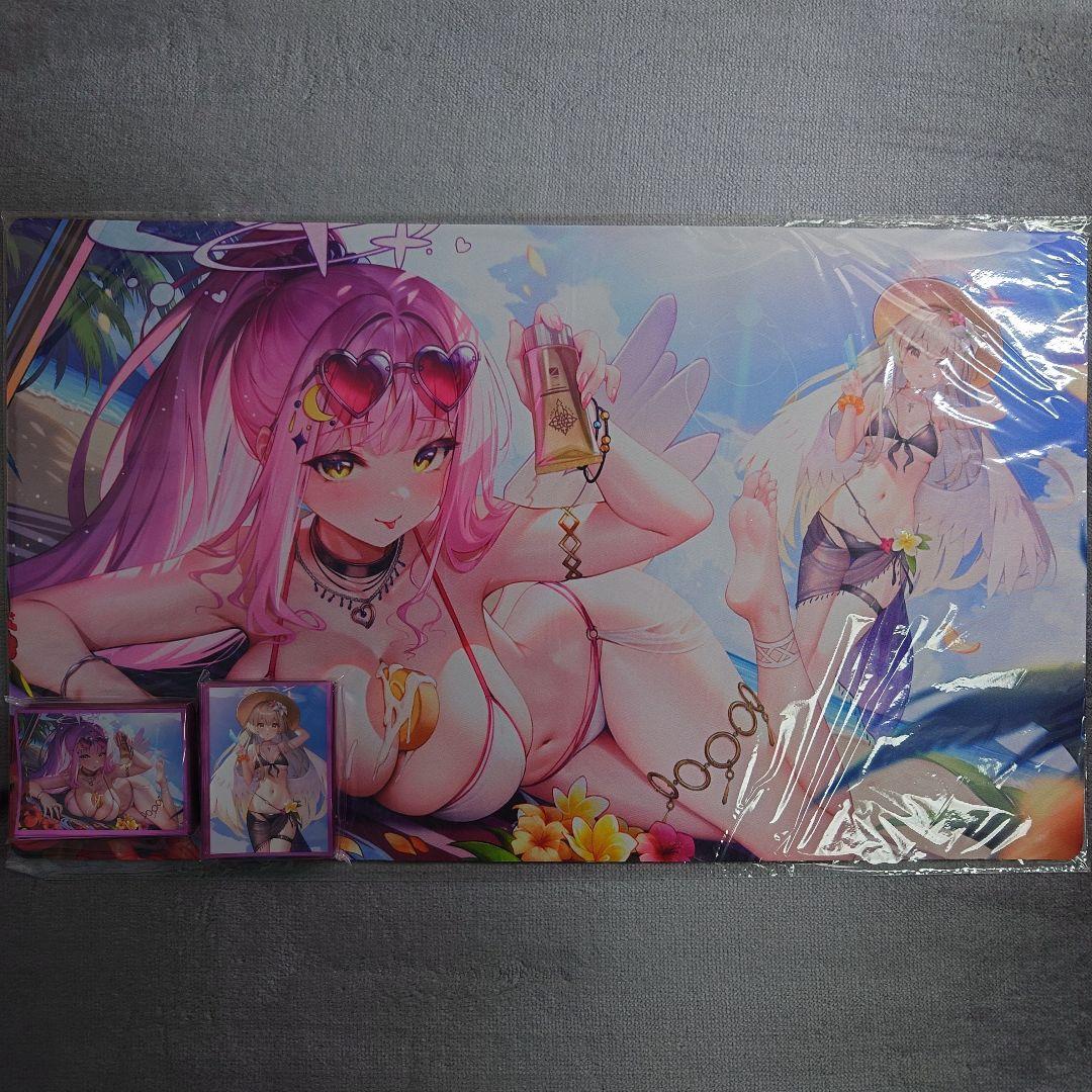 α1 ブルアカ ビキニ&日焼け止め&アイス 聖園ミカ&桐藤ナギサ スリ&プレ