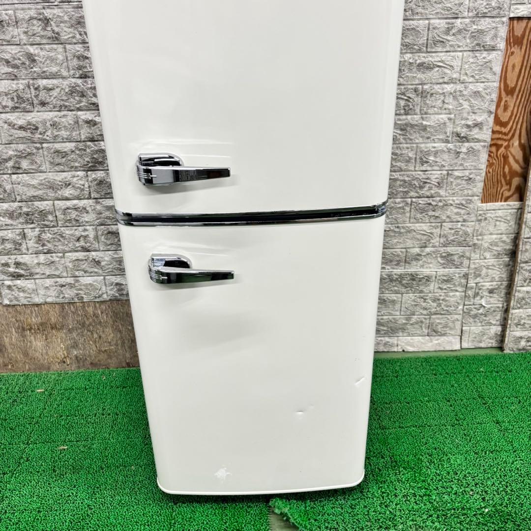 662 最新　2024年製　レトロデザイン　冷蔵庫　130L お洒落　一人暮らし