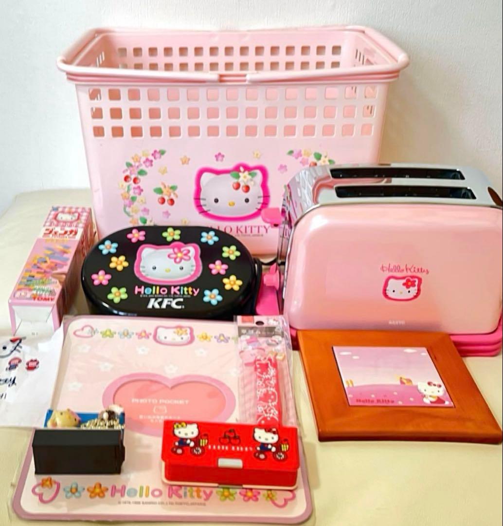 【希少】平成レトロ キティちゃん 野いちご かごケース カオハナ まとめセット