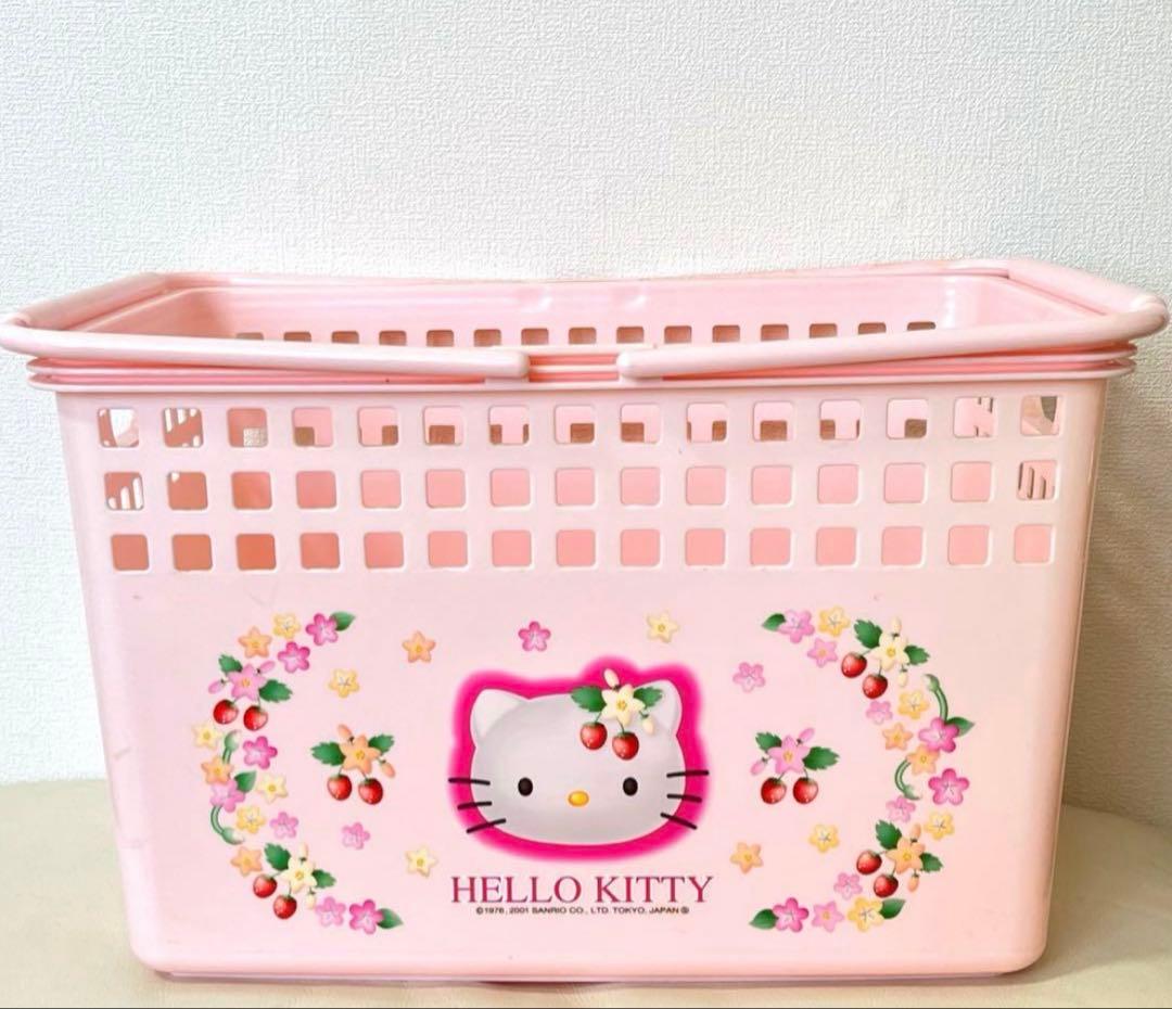 【希少】平成レトロ キティちゃん 野いちご かごケース カオハナ まとめセット