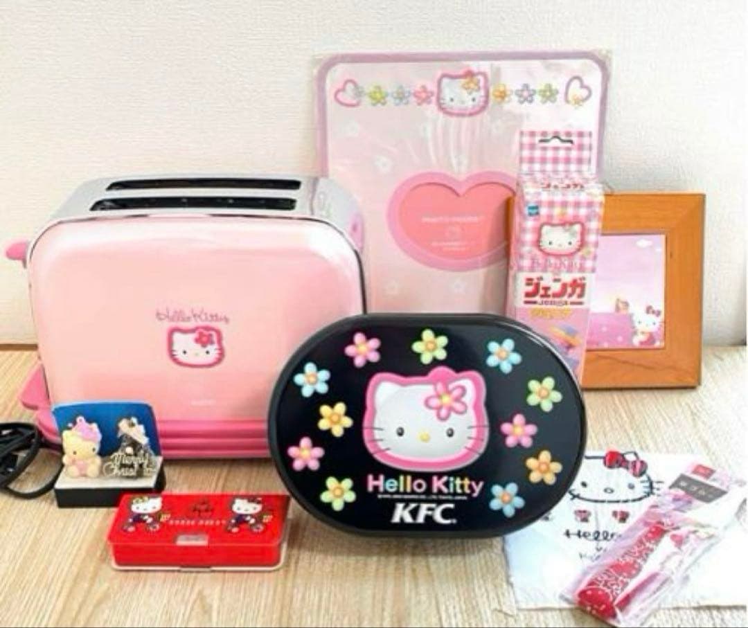 【希少】平成レトロ キティちゃん 野いちご かごケース カオハナ まとめセット