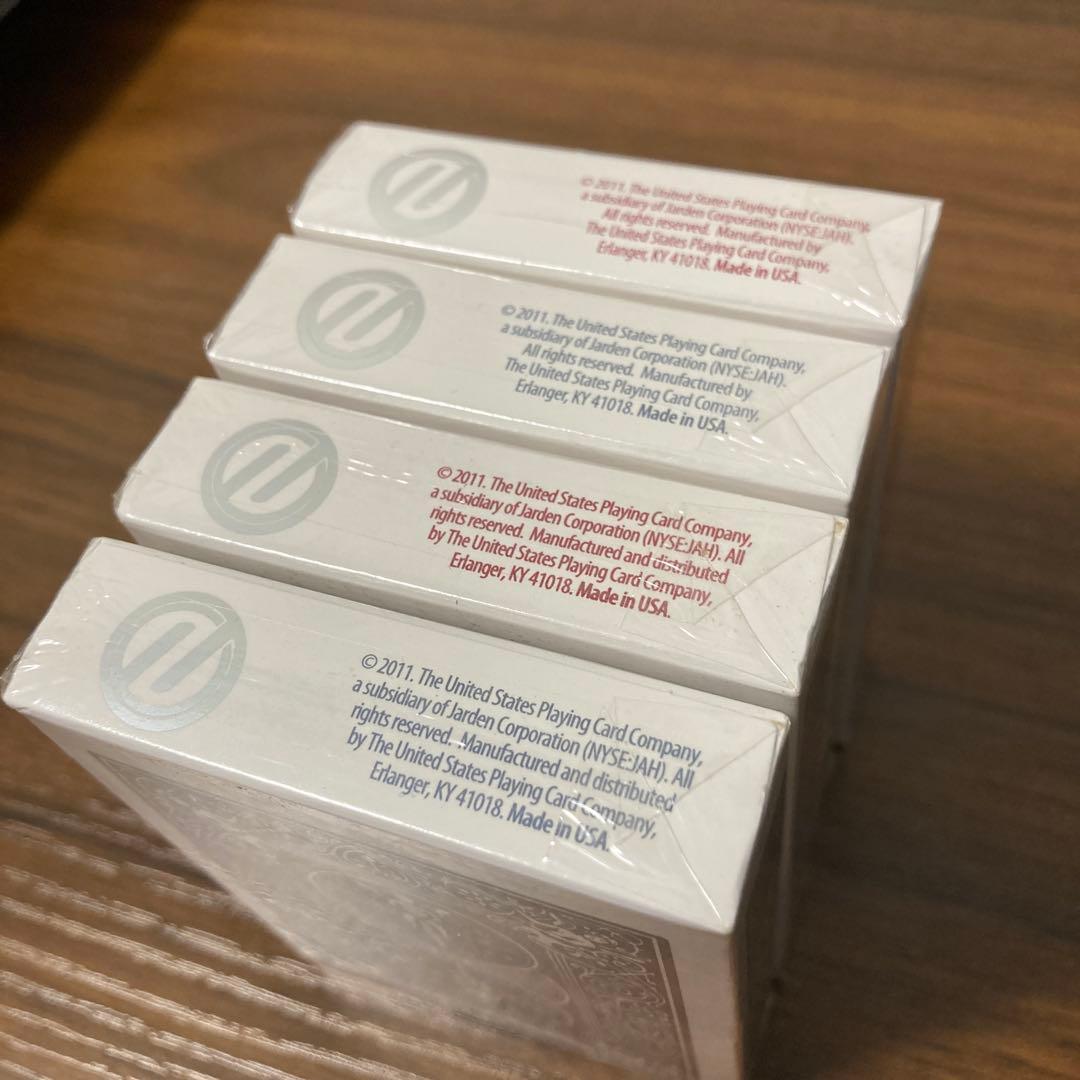 トランプ Bicycle Titanium Crimson Red Steel Blue