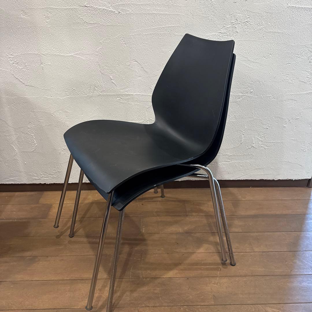 Kartell マウイチェア ブラック 2脚
