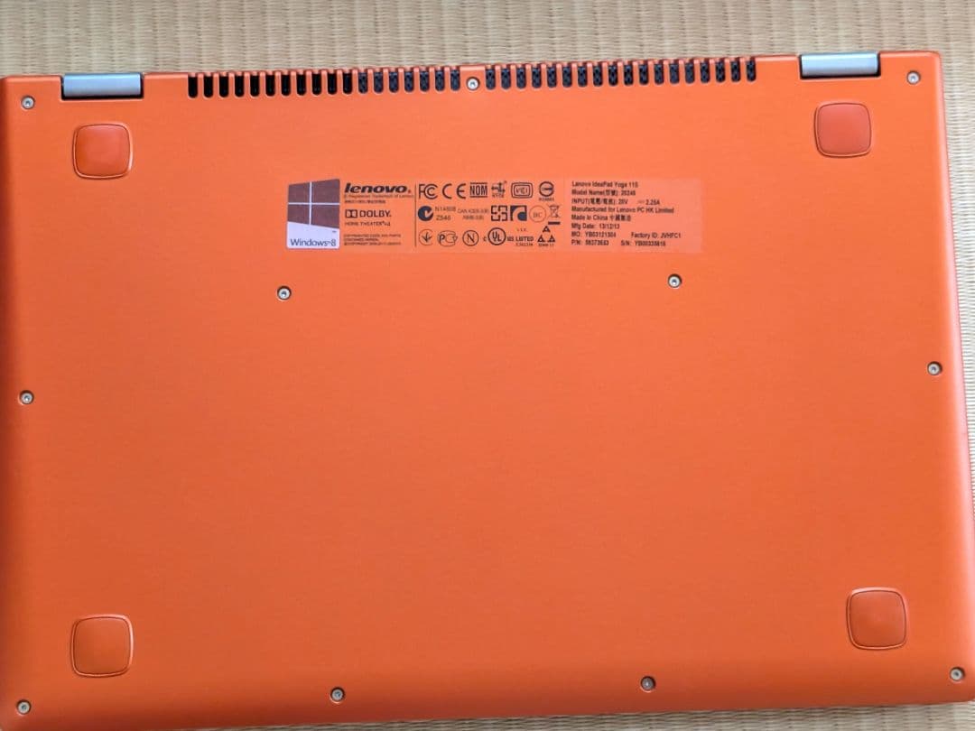 USキー＆Chromebook化 ideapad YOGA 11S lenovo