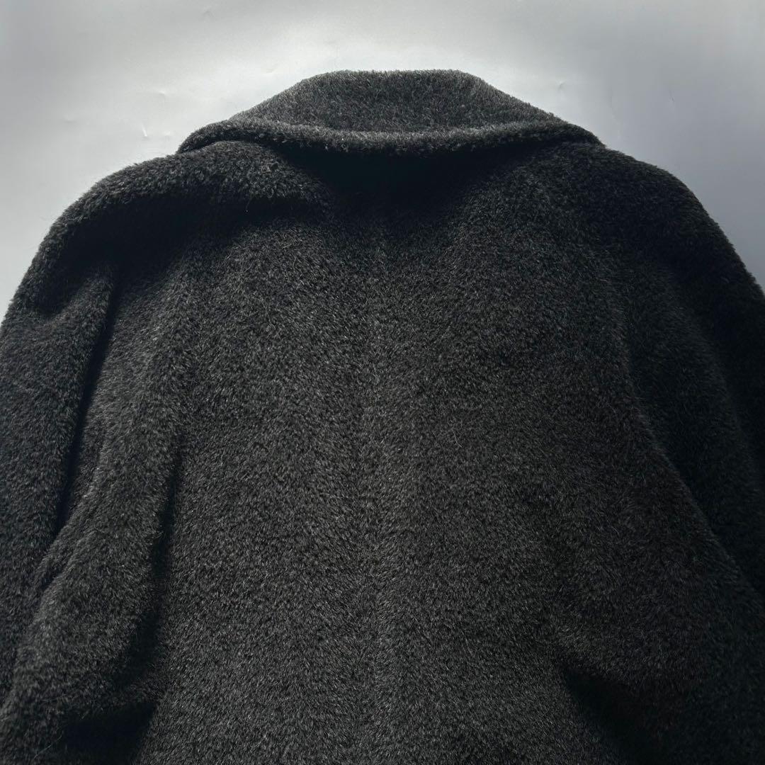 マックスマーラ　白タグ　アルパカ　シャギーコート　ボア　ロングコート