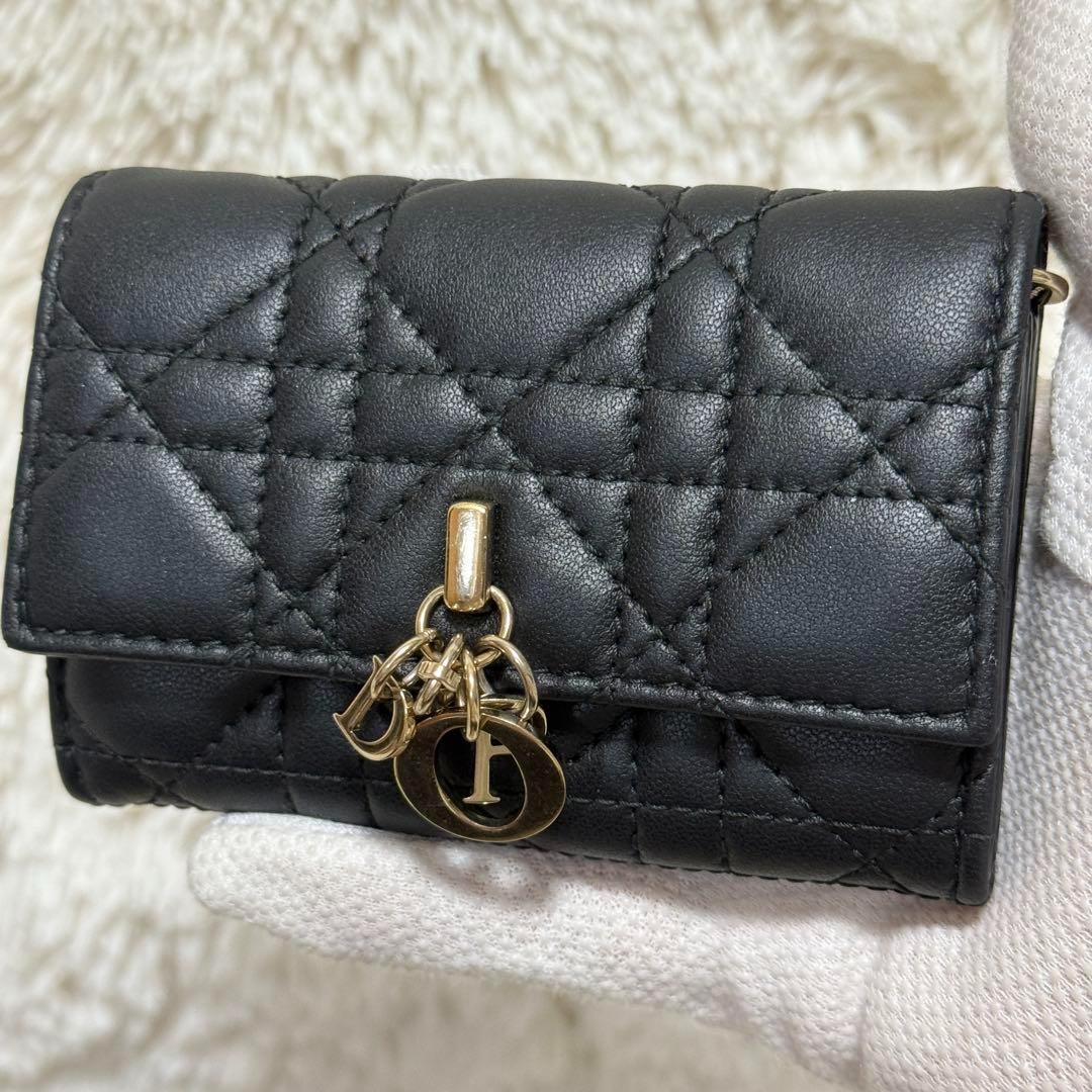 【美品】マイディオール Glycine コンパクトウォレット 二つ折り財布