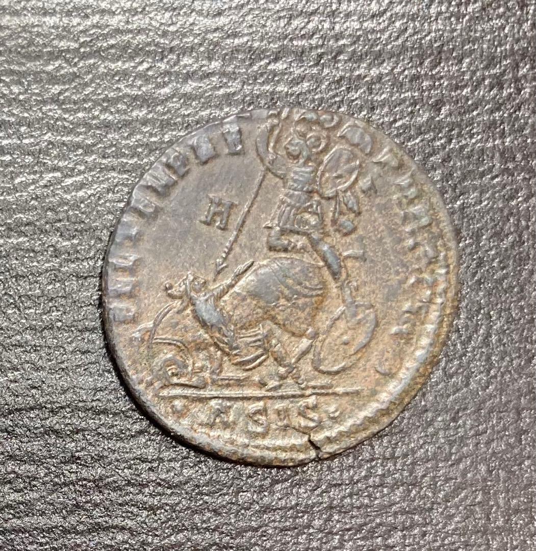 古代ローマ帝国　コンスタンス帝　銅貨!/ギリシャ　デナリウス　ドラクマ銀貨