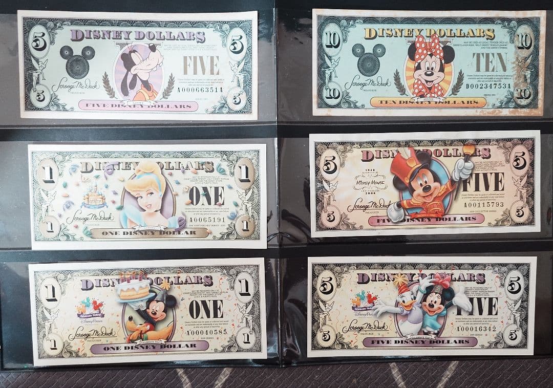 ディズニー　ダラーズ　６種