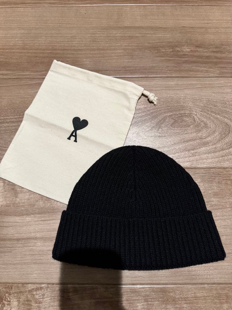 アミパリス　ニット帽　黒