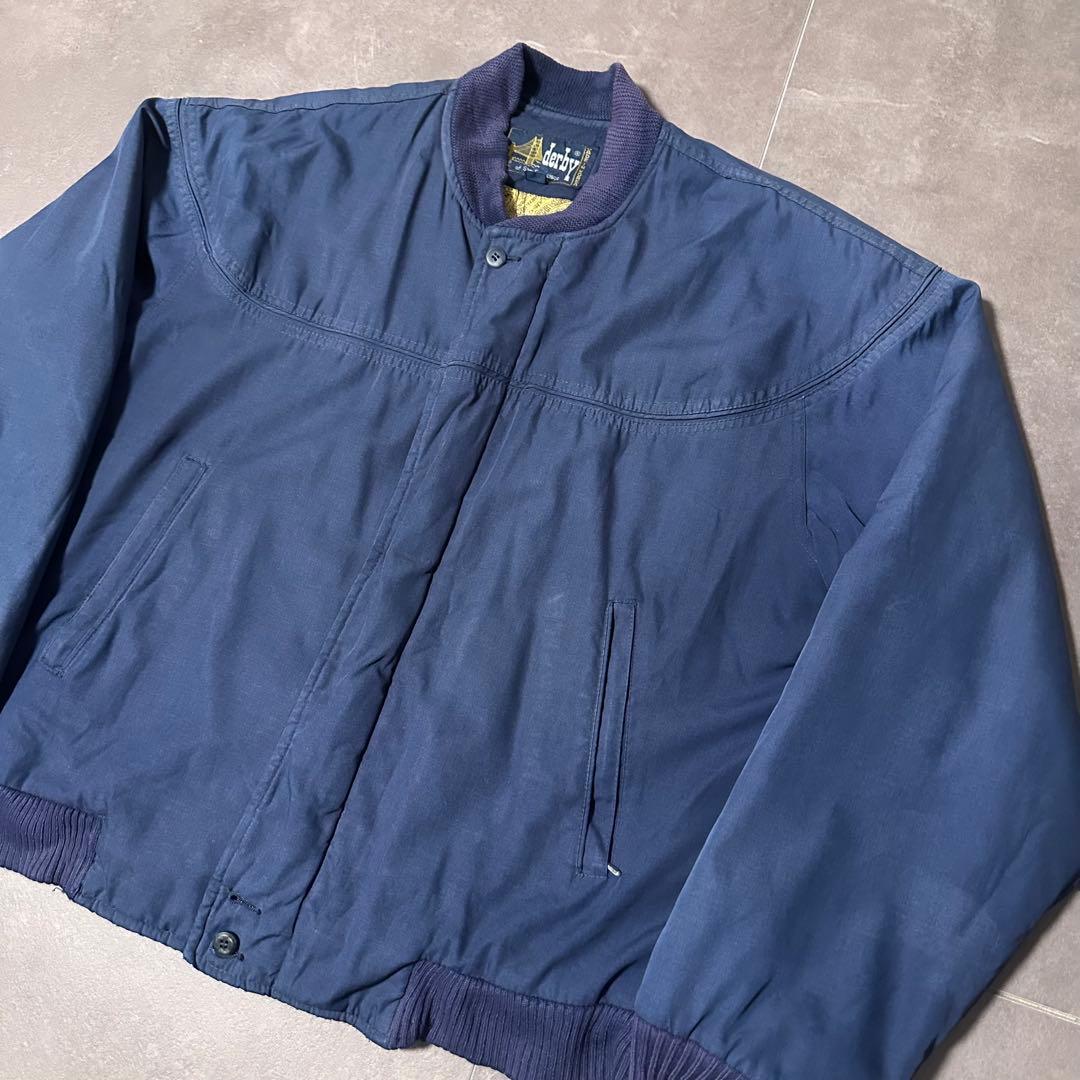 80s ダービーオブサンフランシスコ ジャケット　derby ネイビー　紺