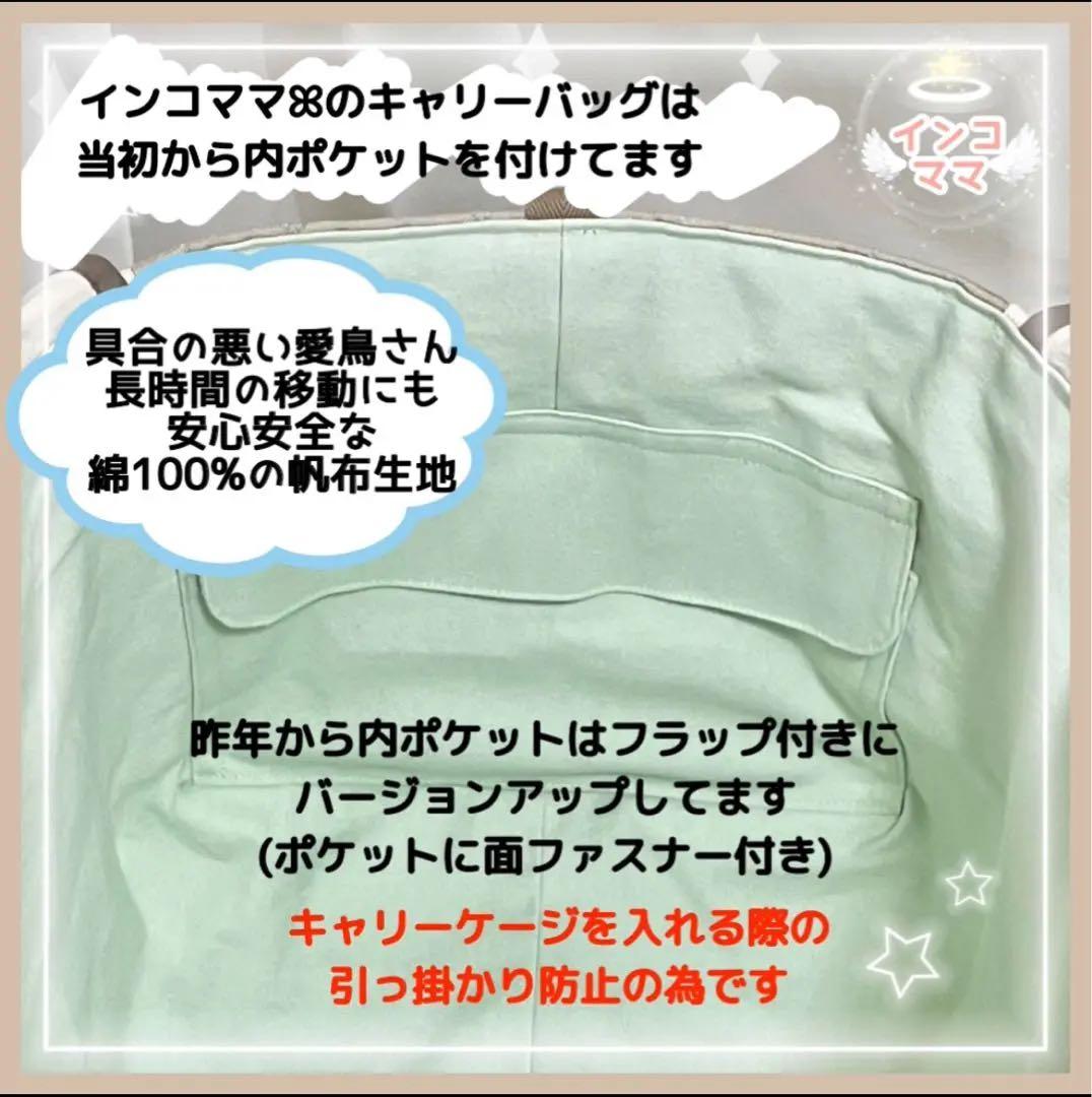 キャリーバッグ キャリーケージ お出かけ用 通院用 文鳥 インコ Sサイズ