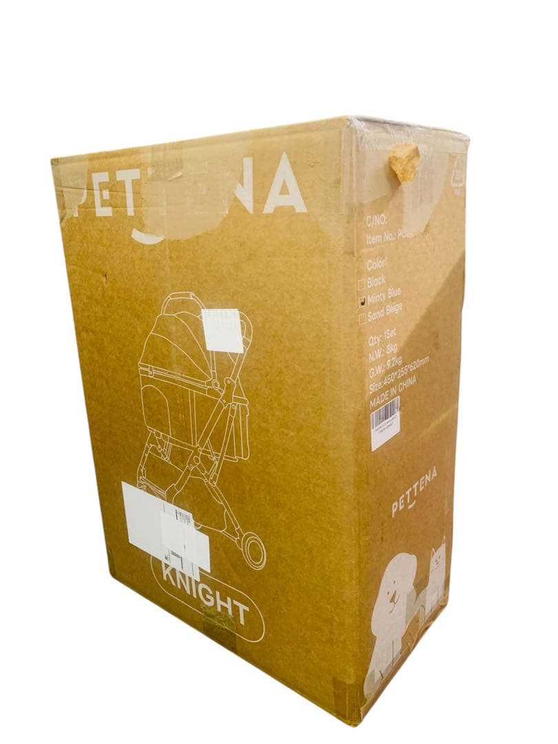 【開封済・未使用】PETTENA PC20 ミントブルー 分離型 ペットカート