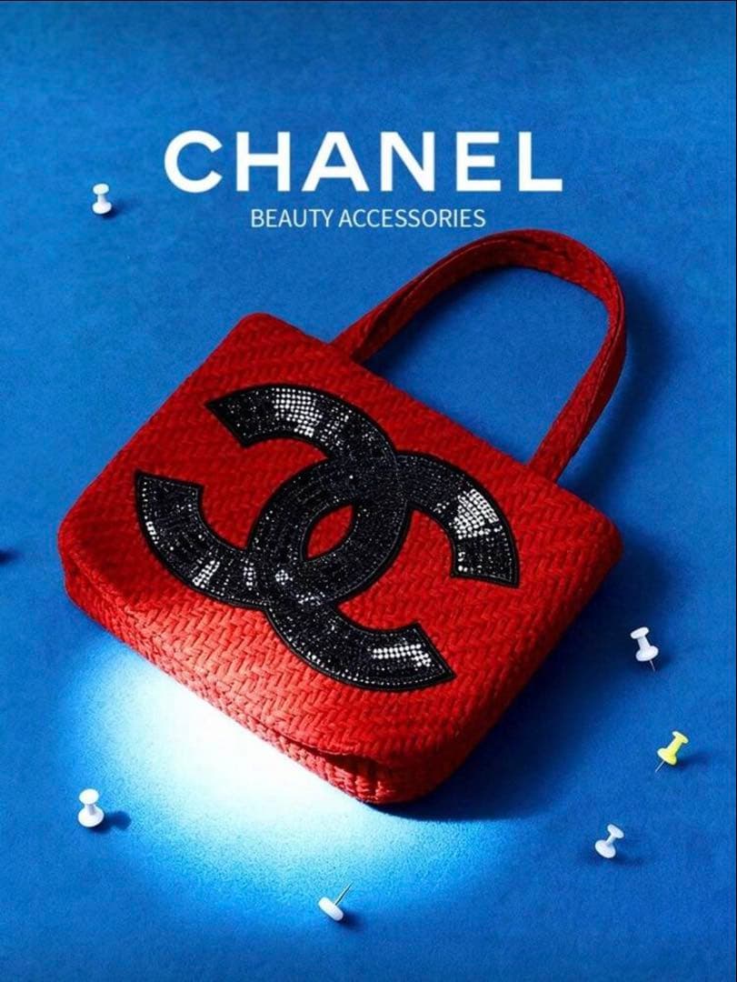 即日発送 CHANEL ノベルティトートバッグ ビッグココマーク レッド