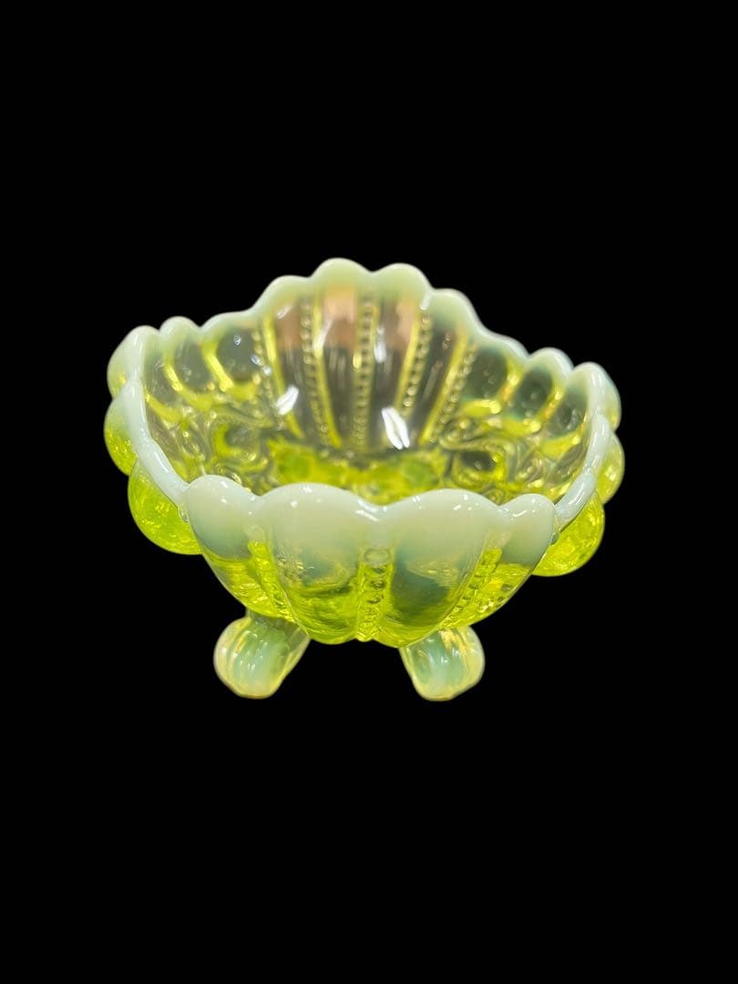 Mosser Glass Jam Dish モッサーグラス ウランガラス