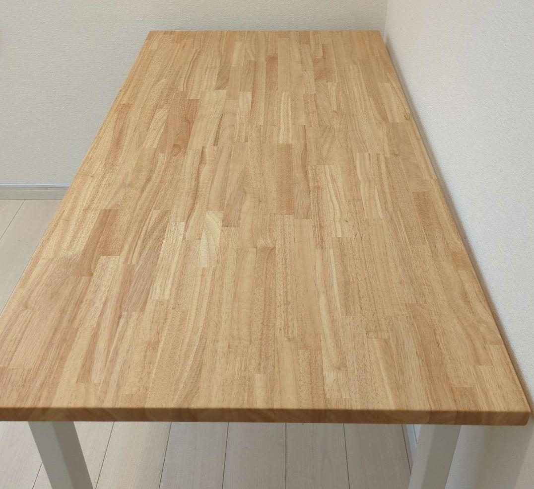 KANADEMONO デスク ラバーウッド White脚